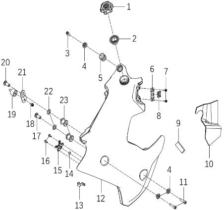 Front Fuel tank - Right